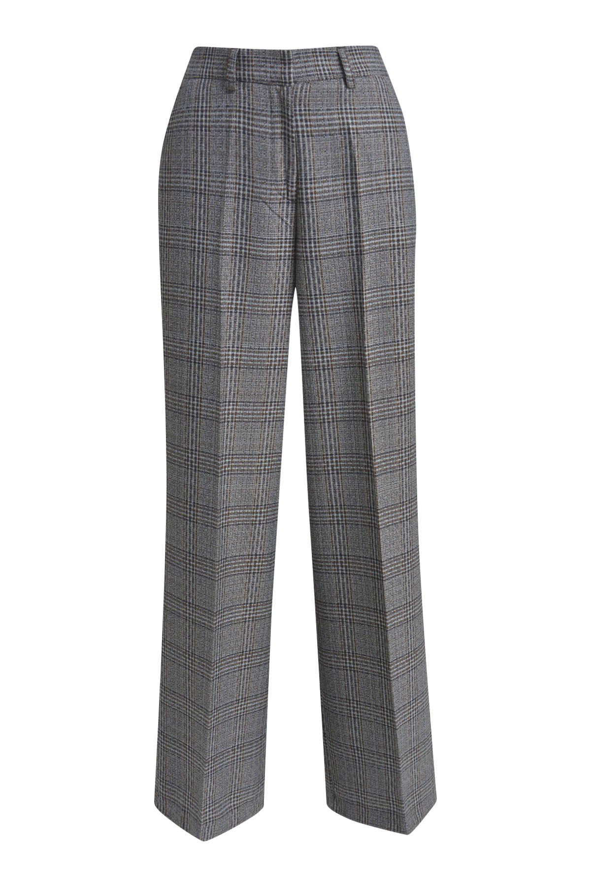 Milano Italy Wide Leg Trousers in Mink Print