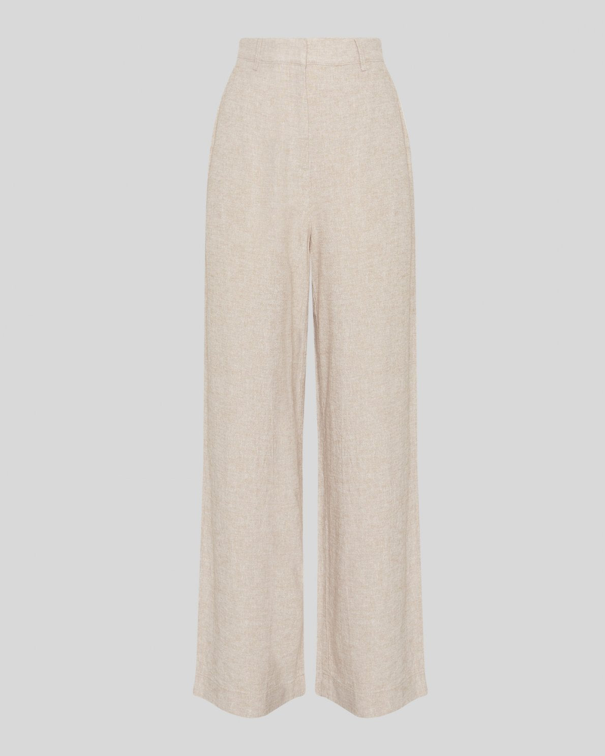 Moss Copenhagen Pennie Ginia Linen Trousers in Sand