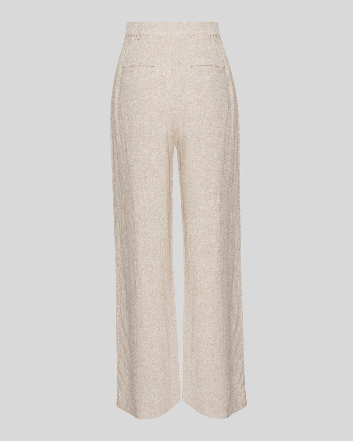 Moss Copenhagen Pennie Ginia Linen Trousers in Sand