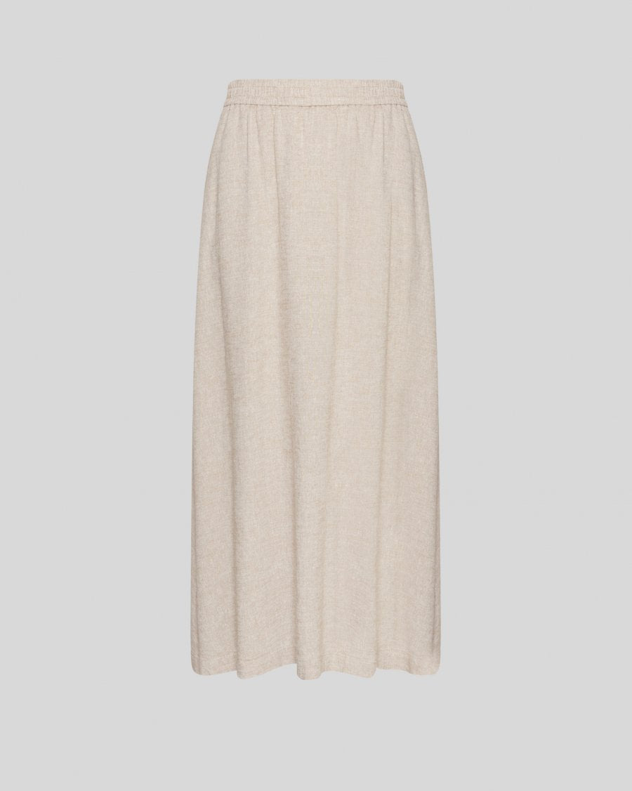 Moss Copenhagen Linen Skirt in Sand