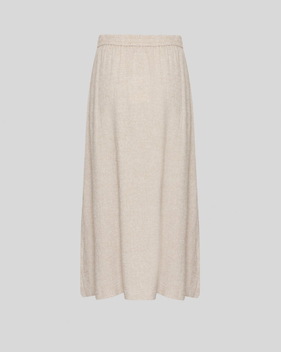 Moss Copenhagen Linen Skirt in Sand