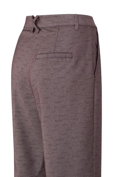 Yaya Wide Leg Woven Trousers in Fudge Purple