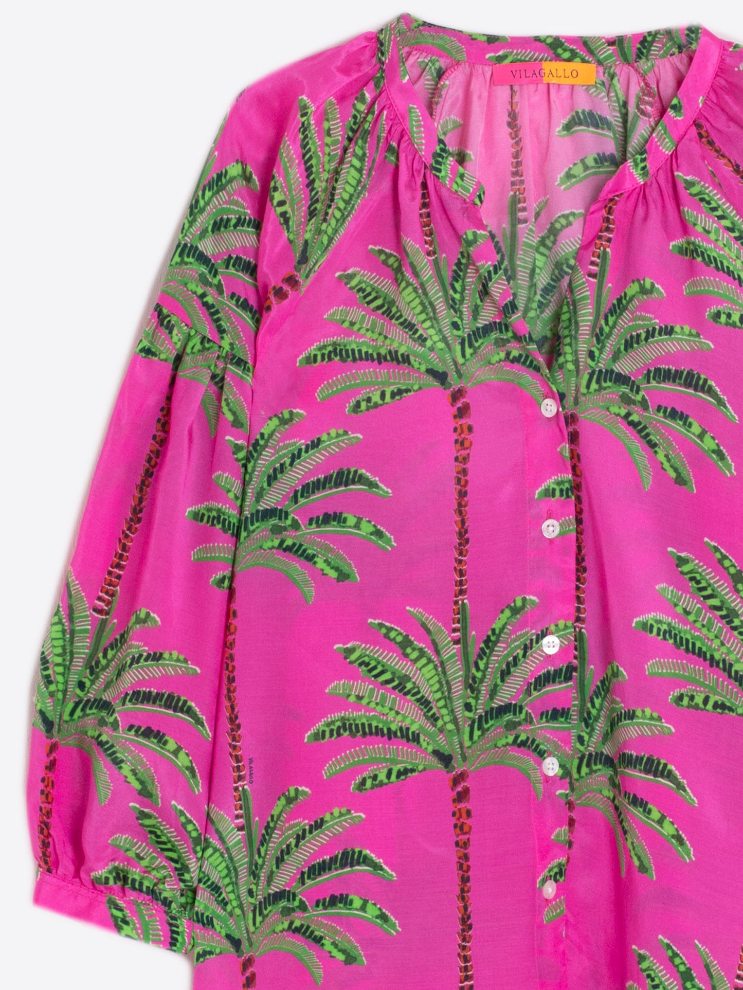 Mabel Shirt in Pink Palm Tree