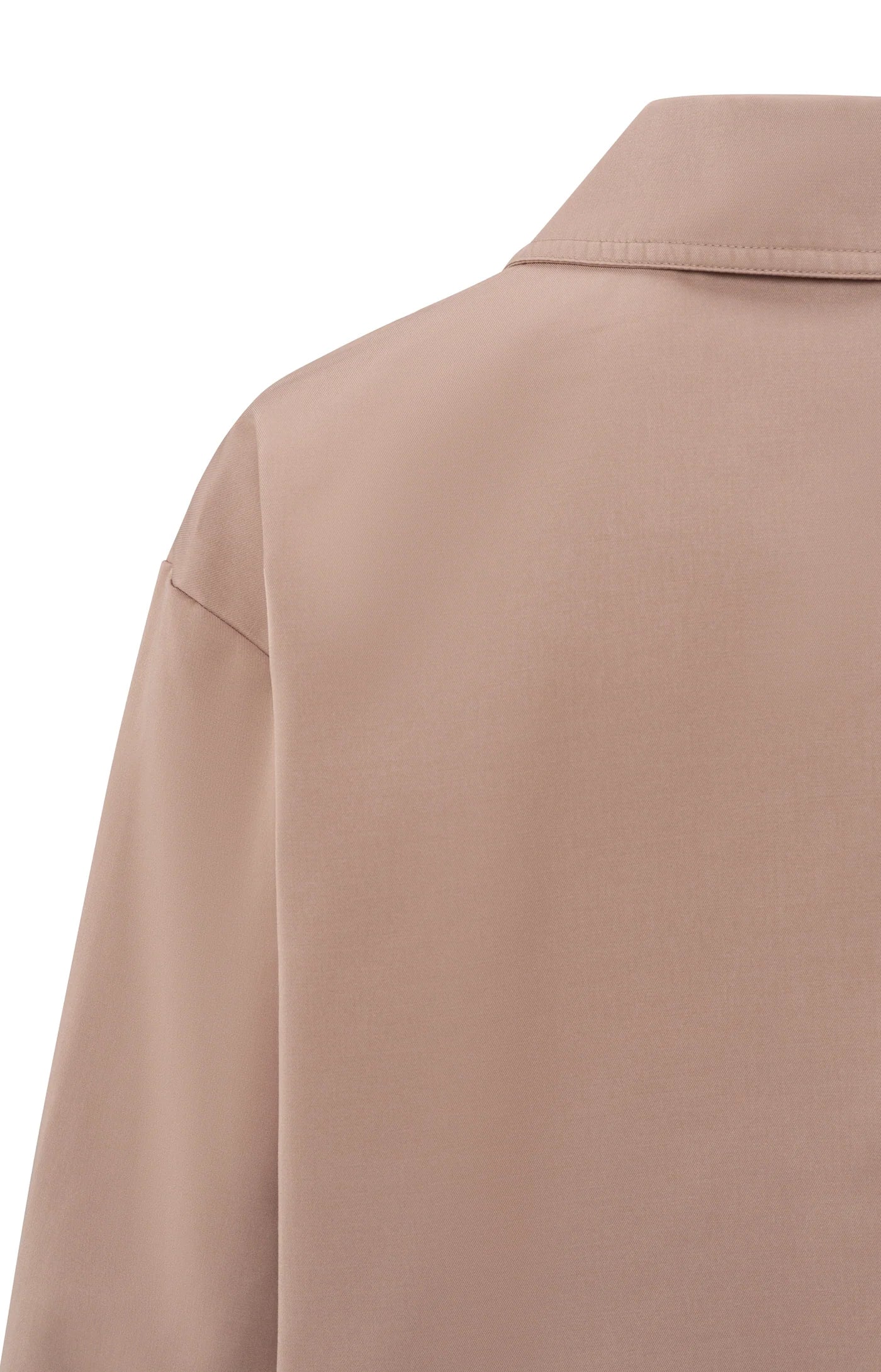 YAYA Heavy Satin Cropped Jacket in Dusty Pink