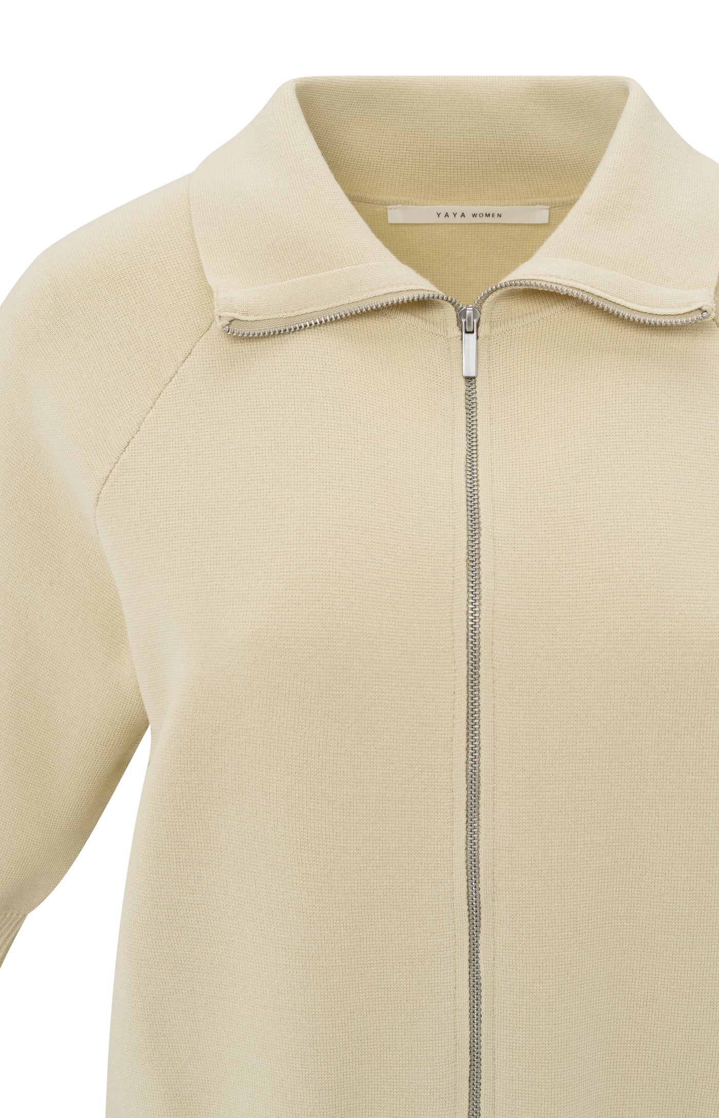 Yaya Short Sleeve Cardigan in Beige