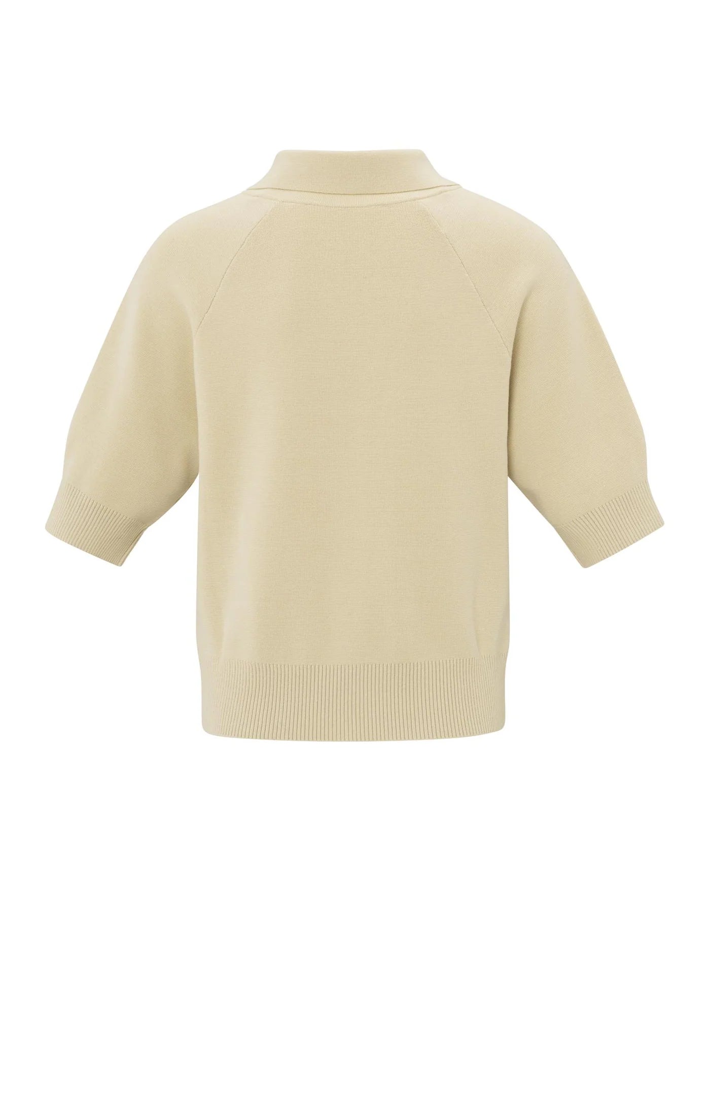 Yaya Short Sleeve Cardigan in Beige