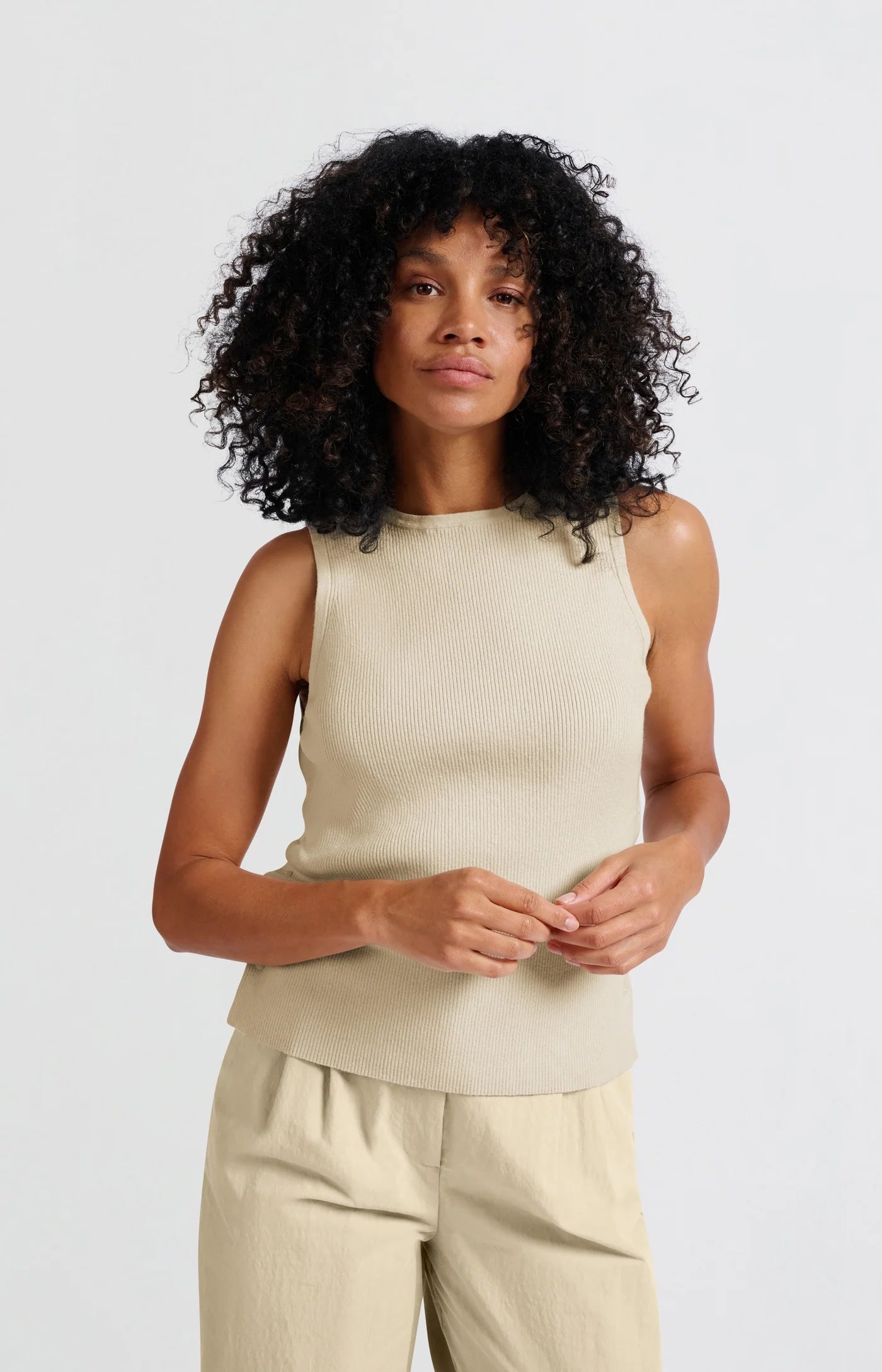 Yaya Sleeveless Tank in Summer Sand