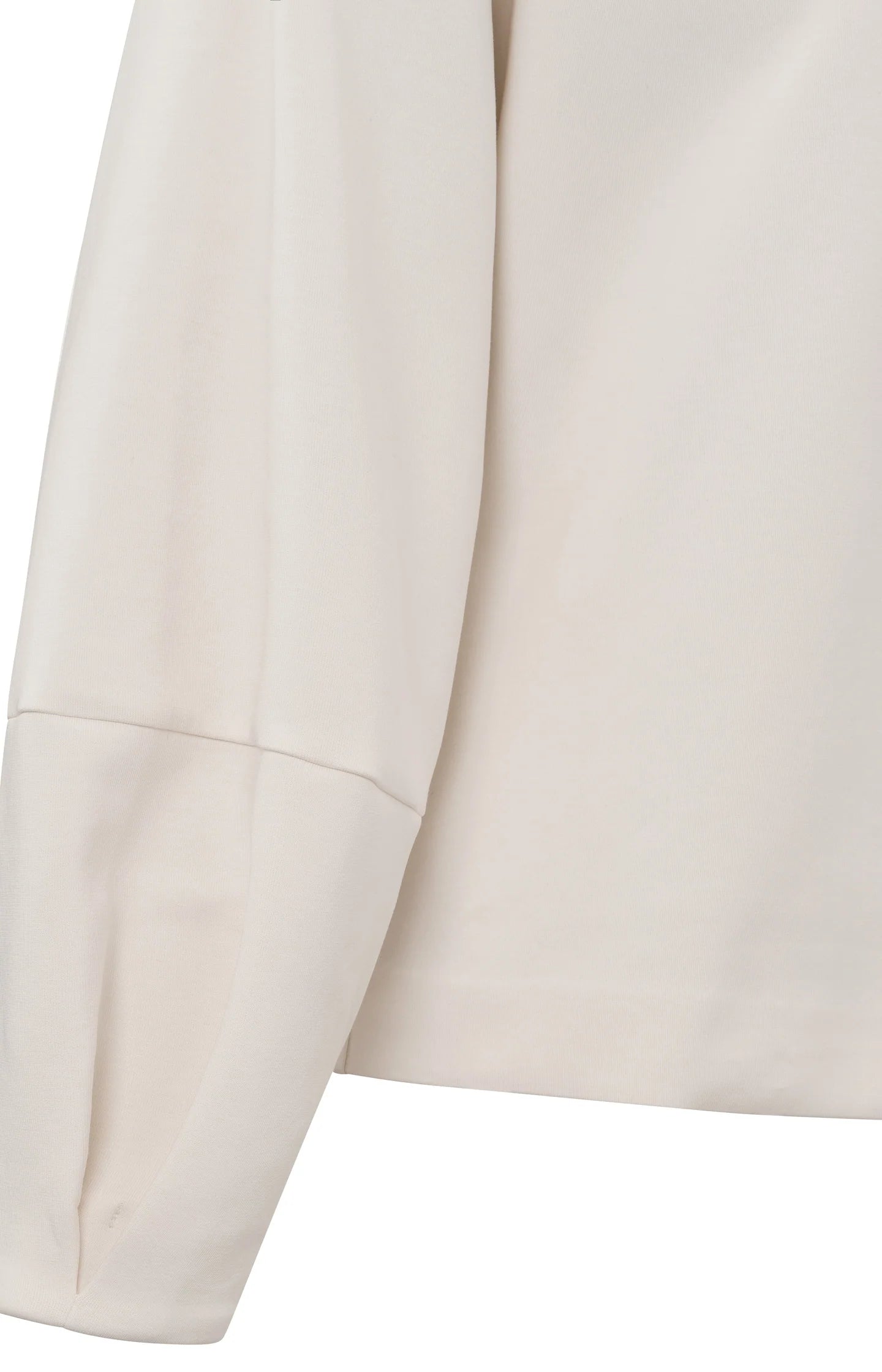 YAYA Sweatshirt with Puff Sleeves in Off White