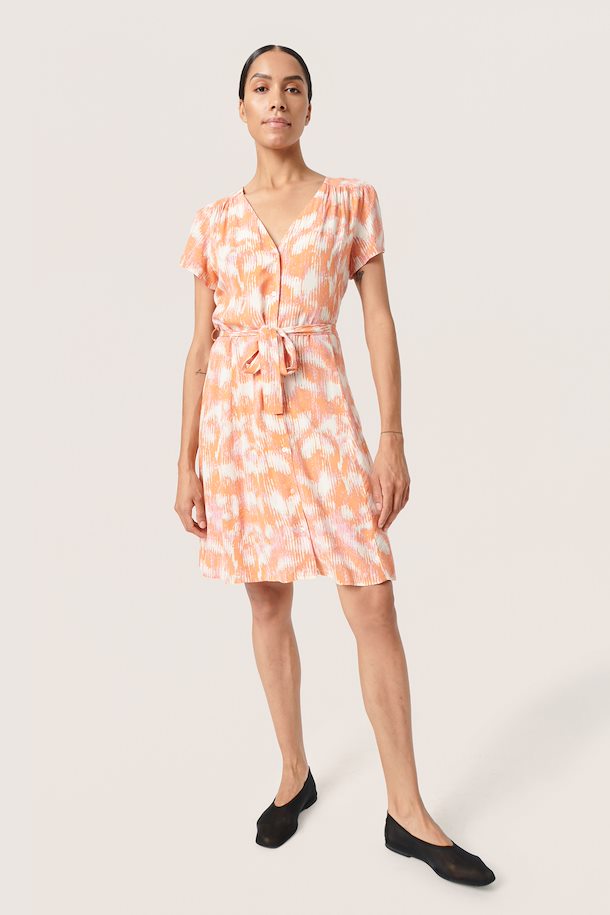 Sldusine Dress in Tangerine