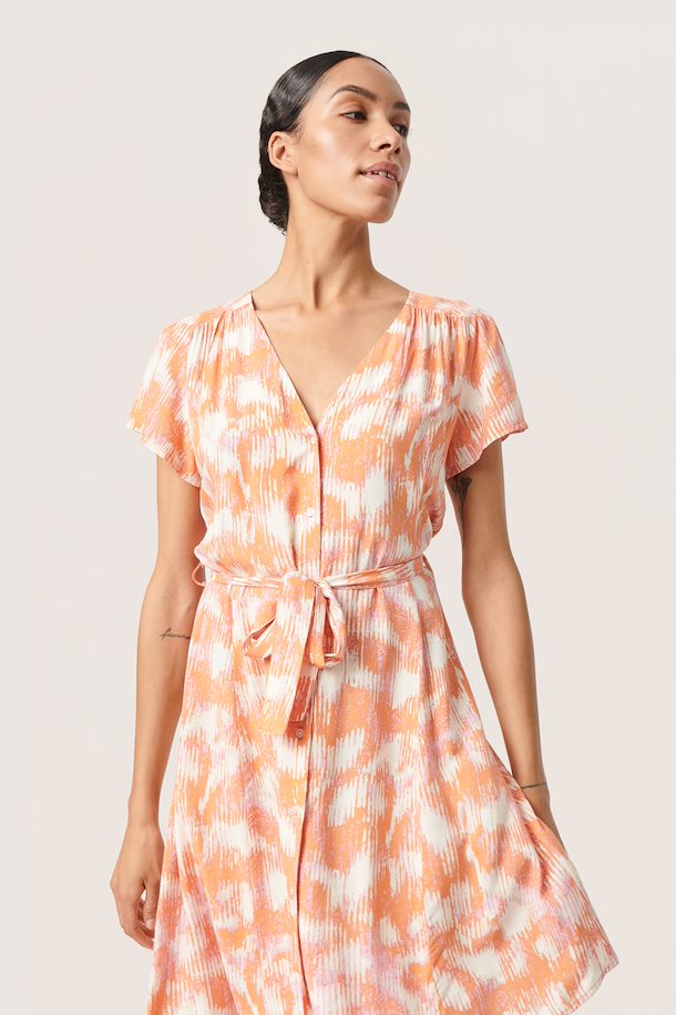 Sldusine Dress in Tangerine