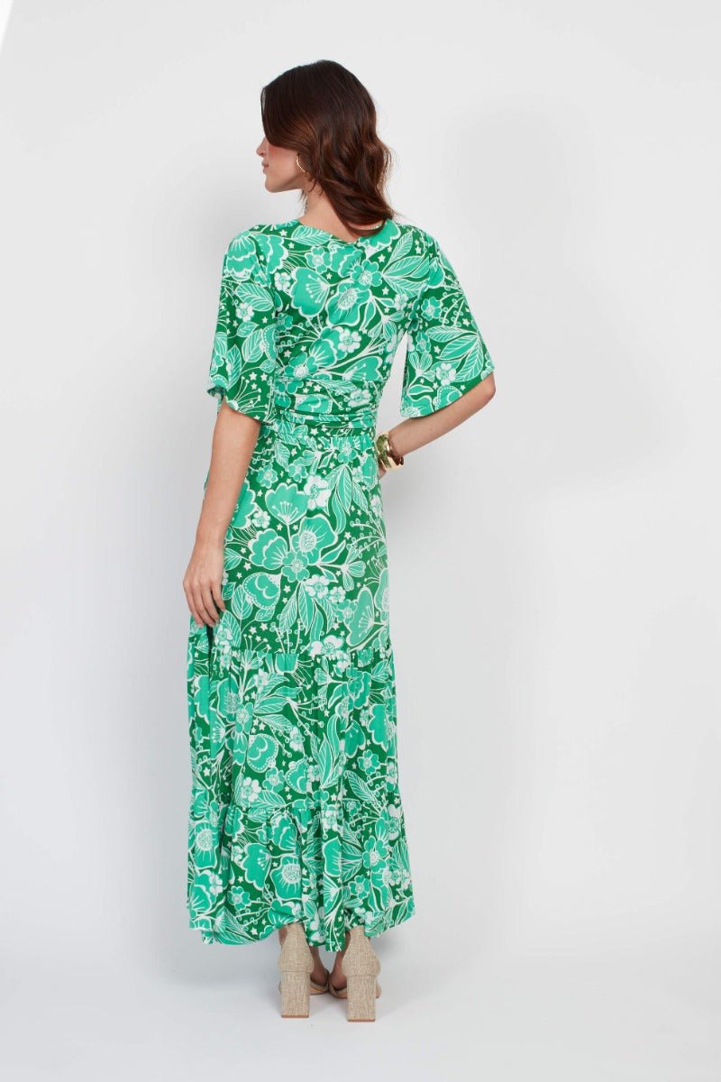 Onjenu Tilly Maxi Dress in Wildflower Green