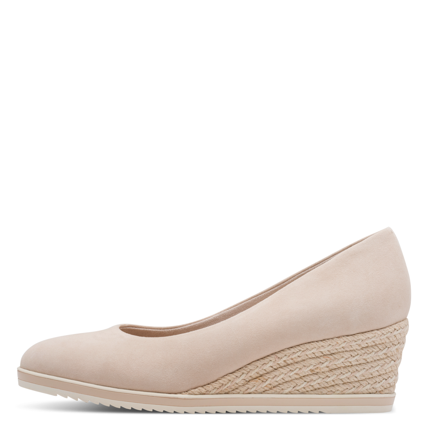 Tamaris Leather Wedge in Nude