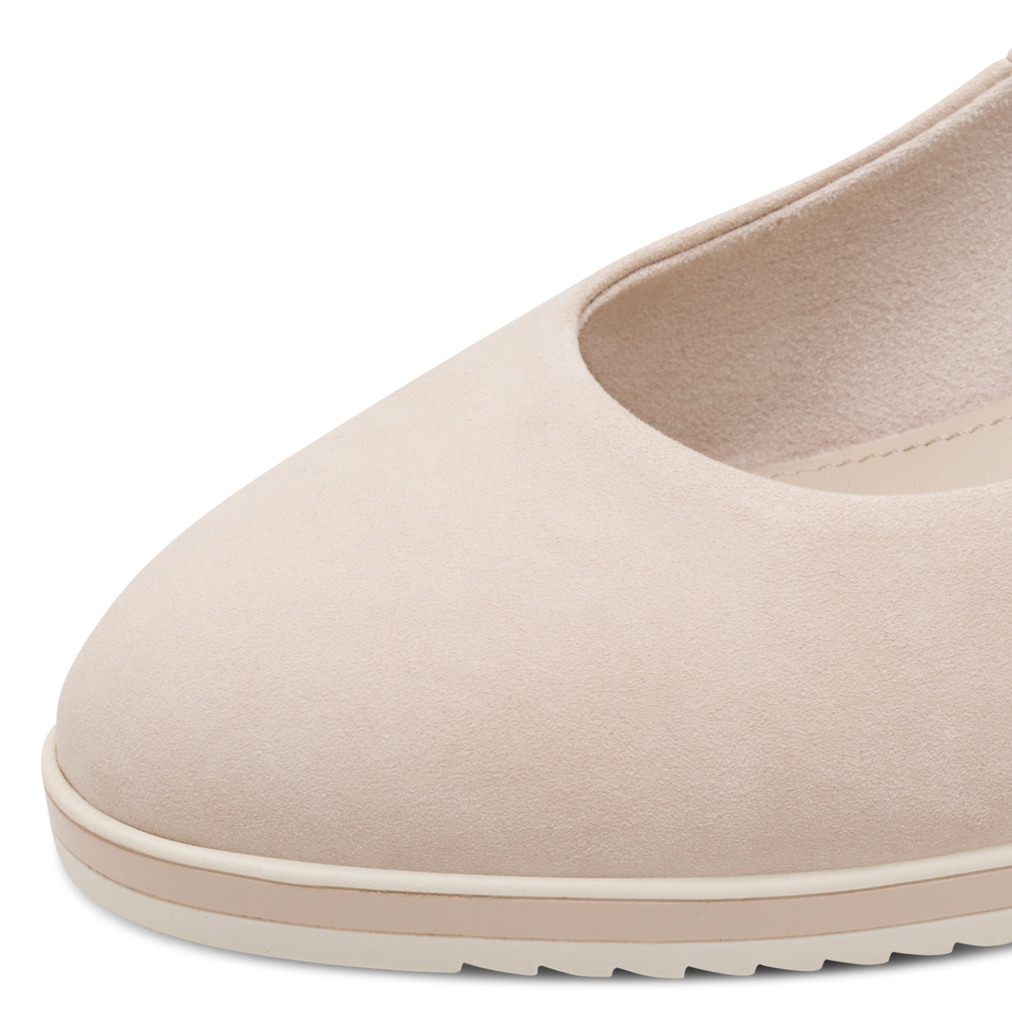 Tamaris Leather Wedge in Nude