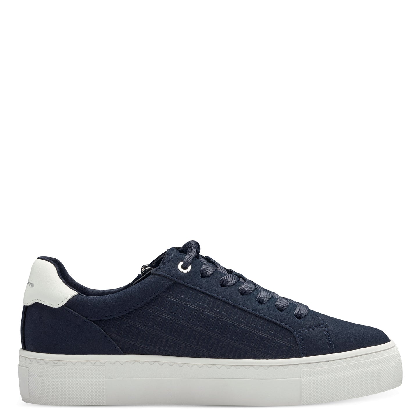 Trainer with Side Zip in Navy