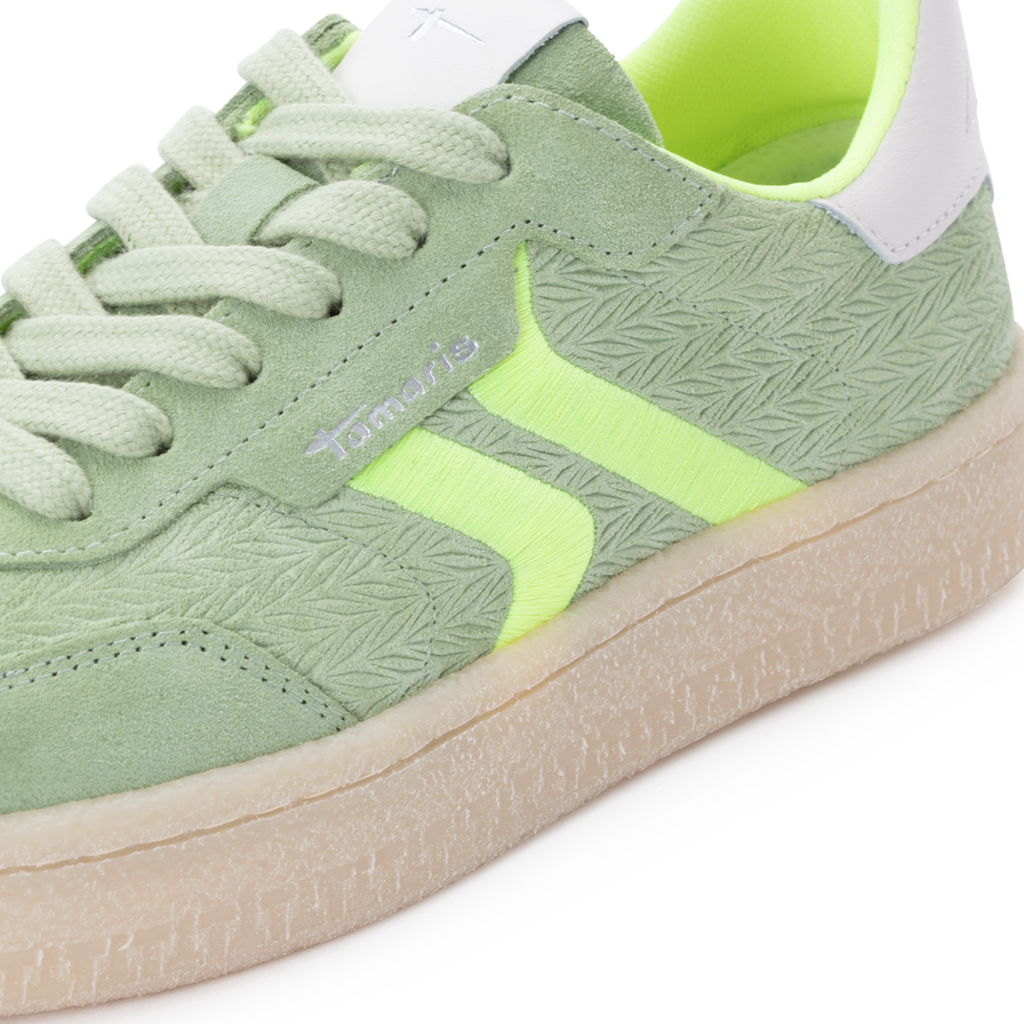 Tamaris Chunky Trainer in Sage/Neon
