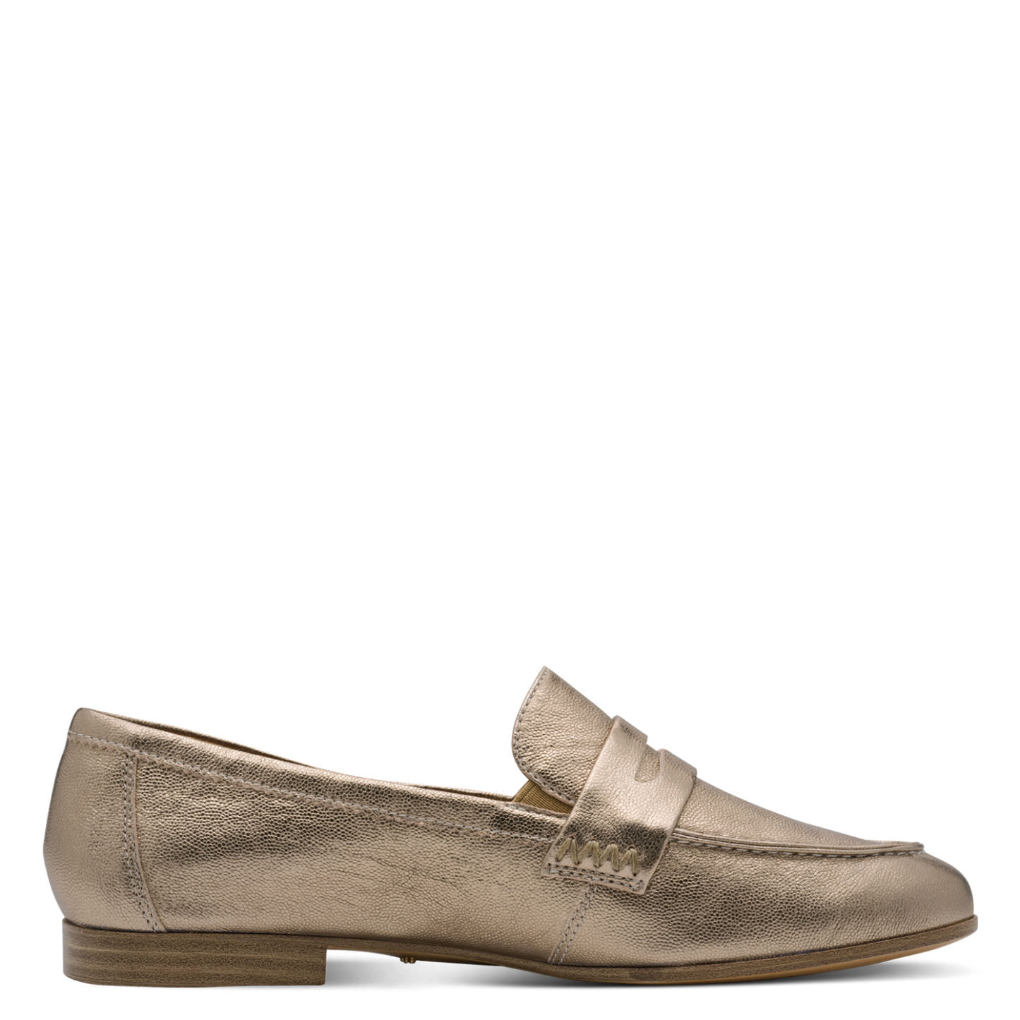 Tamaris Leather Loafer Light Gold