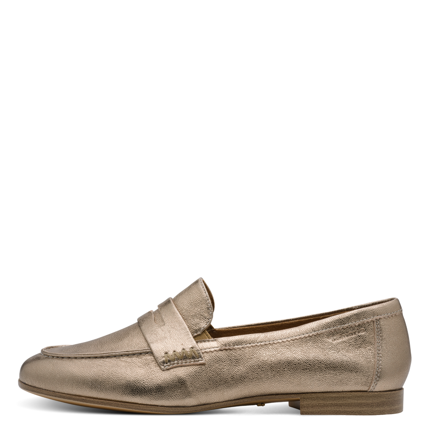 Tamaris Leather Loafer Light Gold