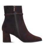 Block Heel Ankle Boots in mocca