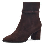 Block Heel Ankle Boots in mocca