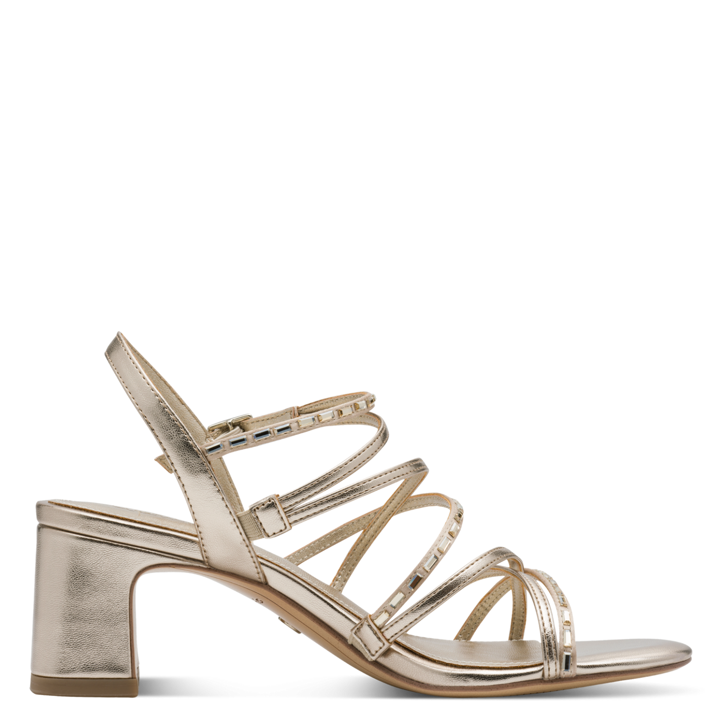 Tamaris Strappy Heel in Light Gold