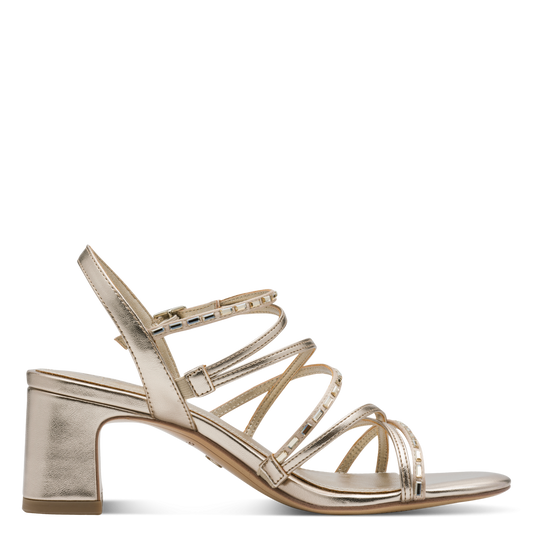 Tamaris Strappy Heel in Light Gold