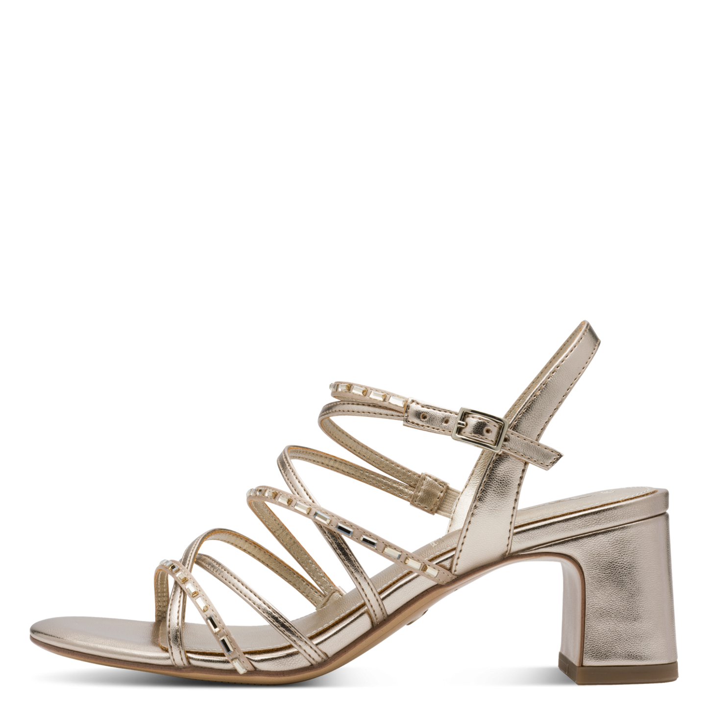 Tamaris Strappy Heel in Light Gold