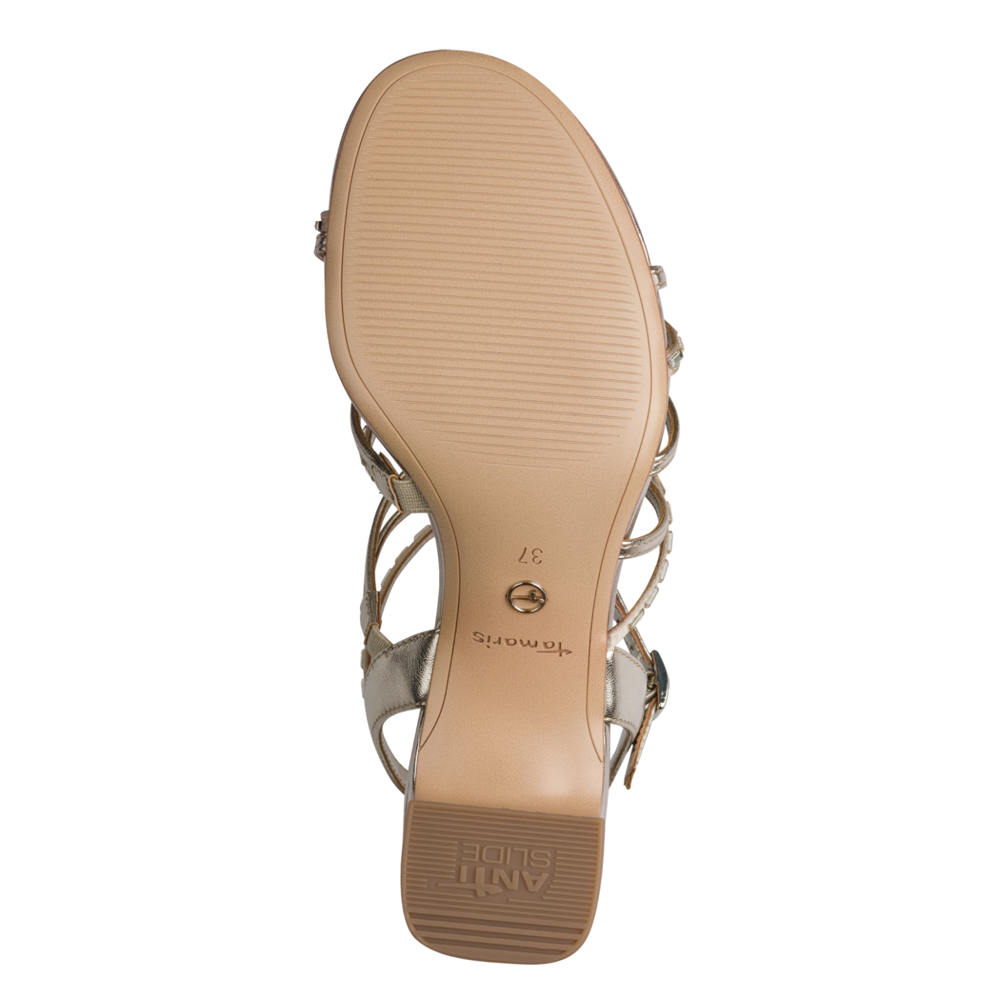 Tamaris Strappy Heel in Light Gold