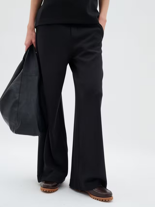 Inwear Gincette Wide Leg Trousers in Black