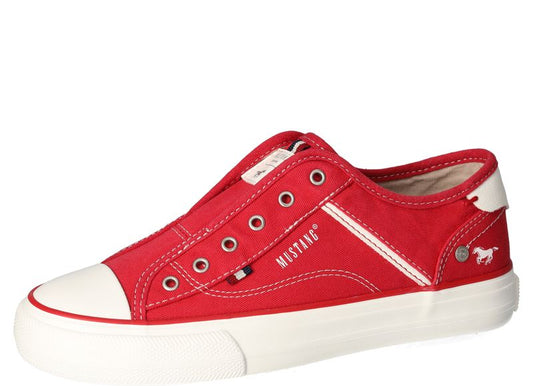 Mustang Canvas Trainer in Red