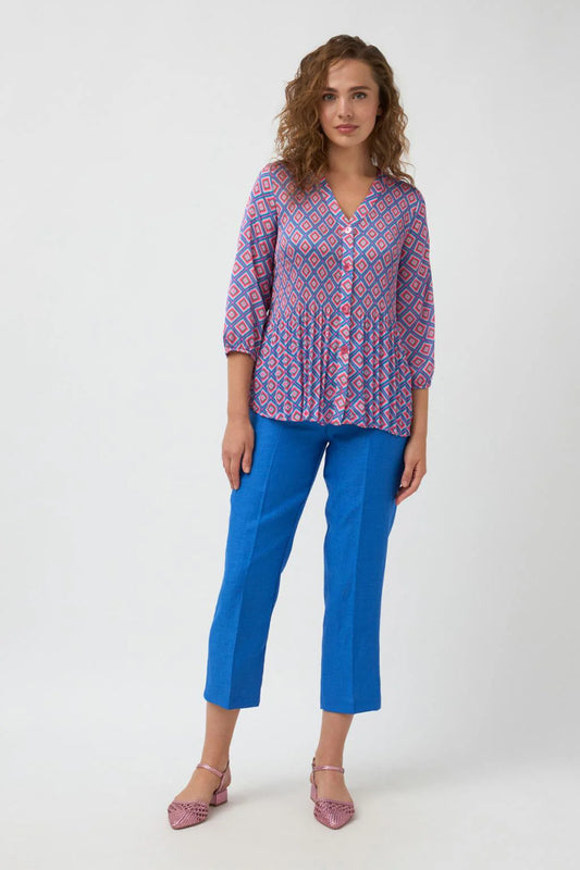 Oliva Blouse in Rosa Print