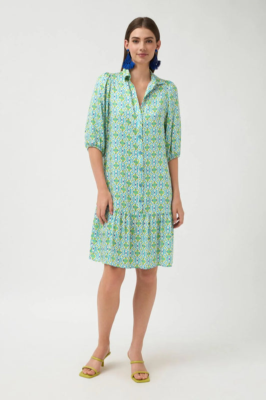 Bossa Dress in Turquoise