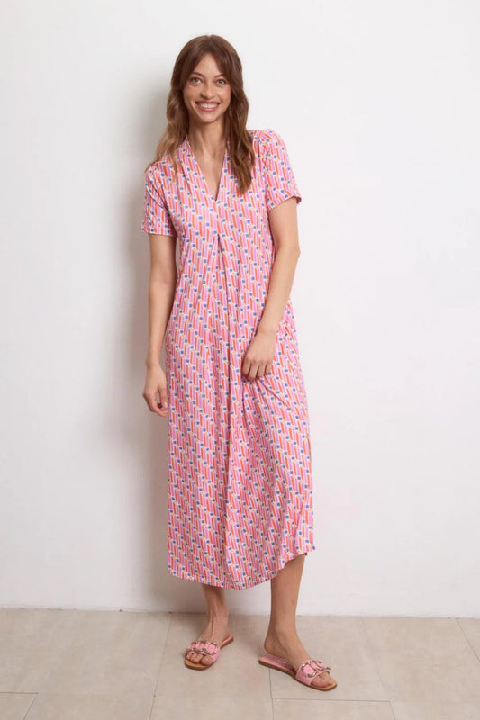 Tinta Style Caragol  Dress in Rosa