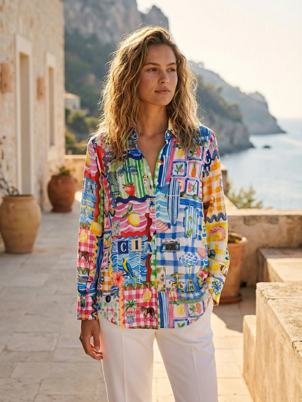 Vilagallo Shirt in Capri Print