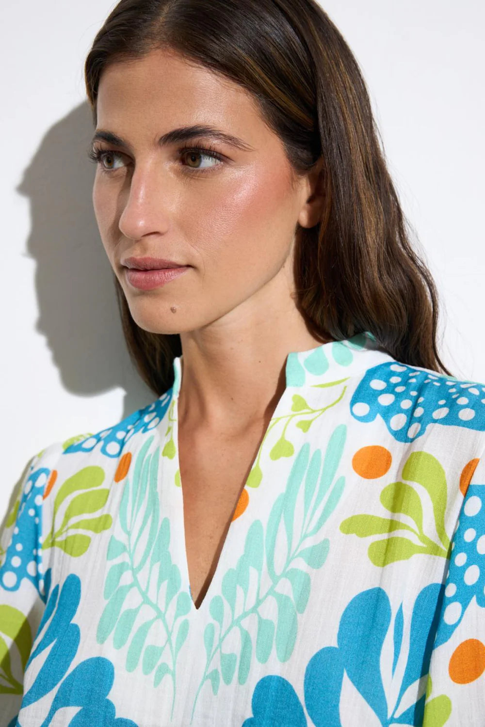 Tinta Style Neila Blouse in Turquoise