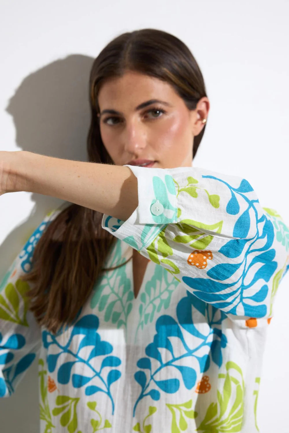 Tinta Style Neila Blouse in Turquoise