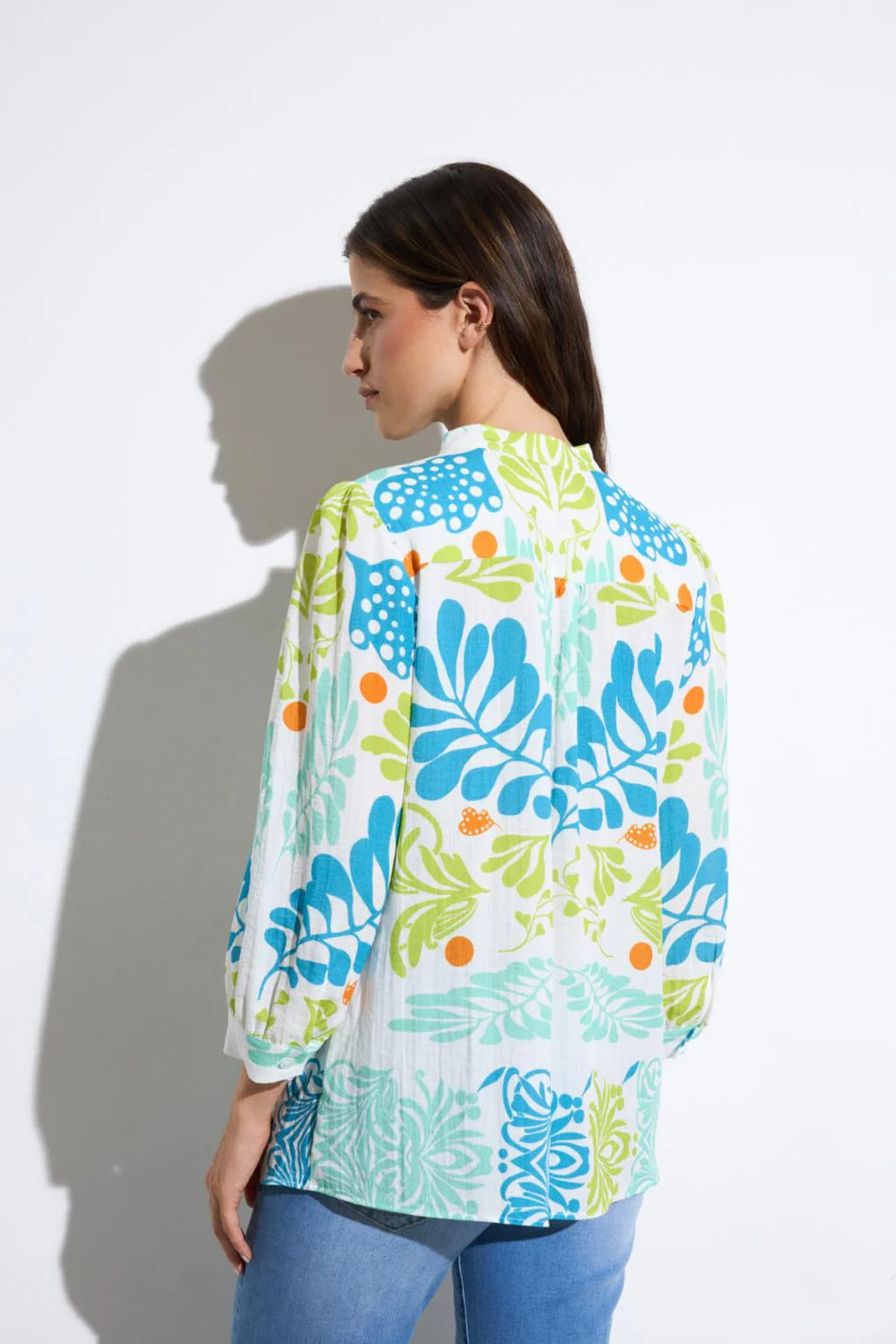 Tinta Style Neila Blouse in Turquoise