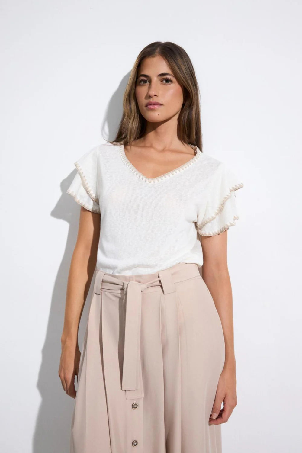 Tinta Style Galena Blouse in Natural