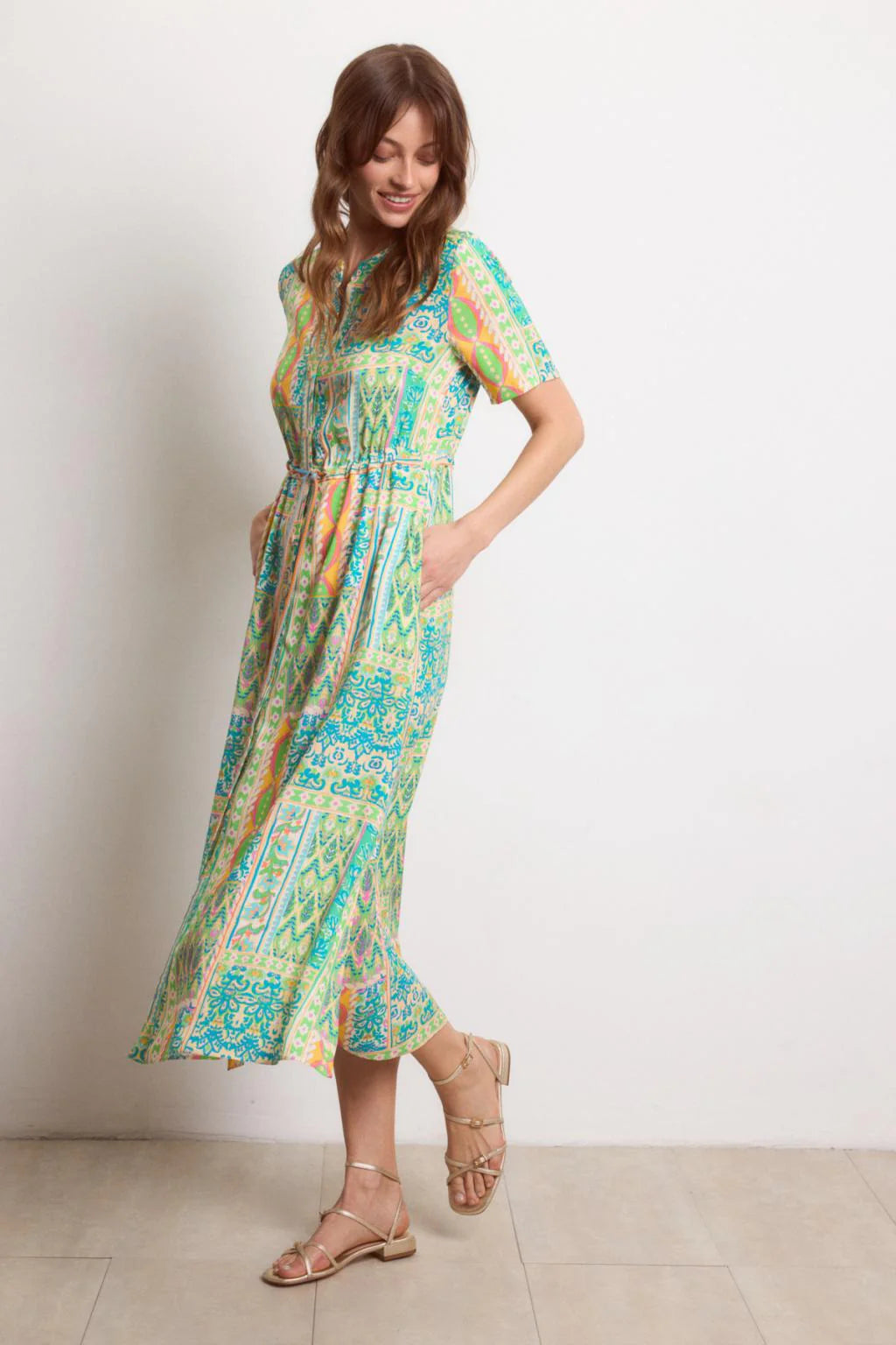 Tinta Style Santorini Dress in Turquoise