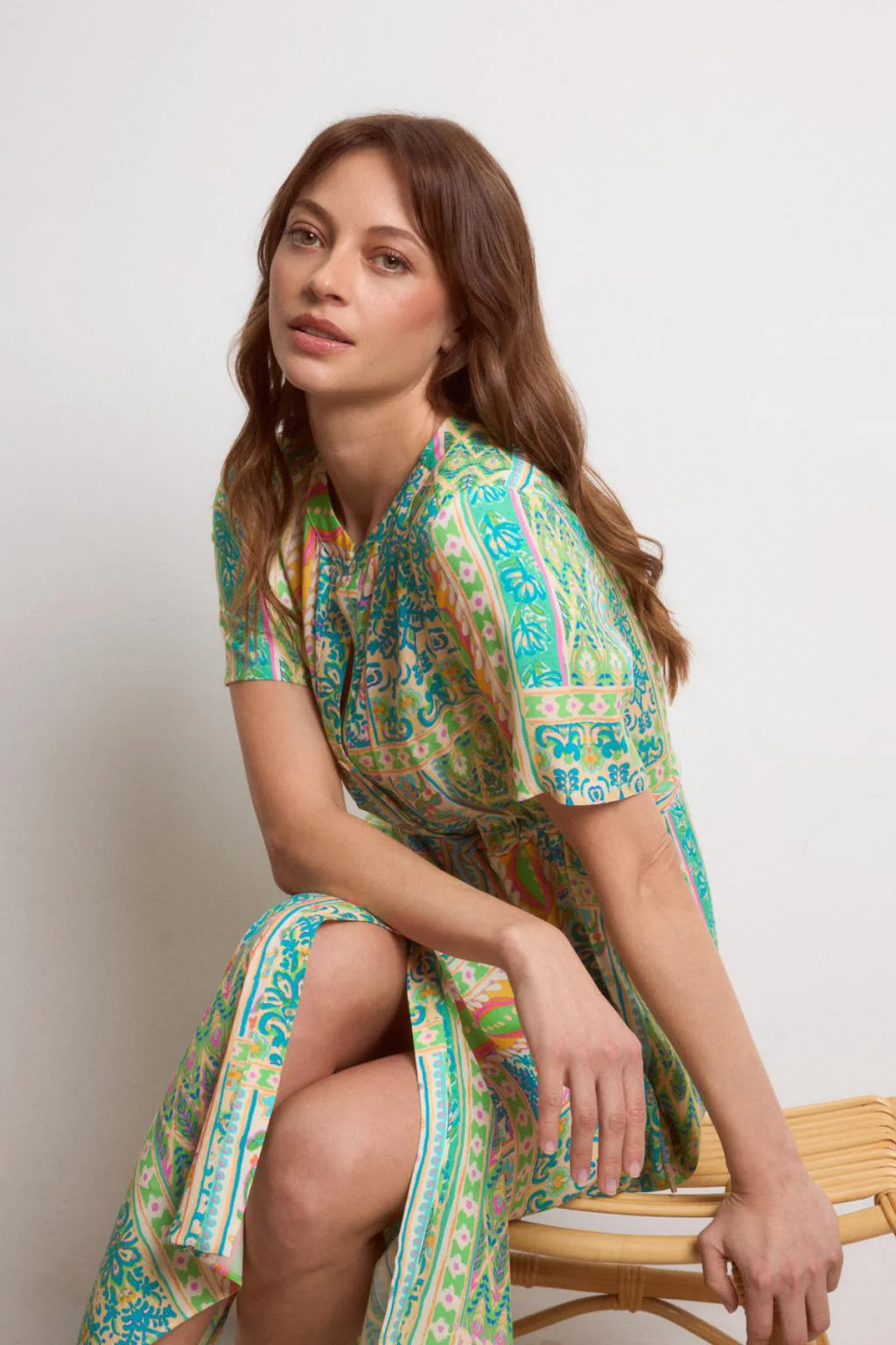 Tinta Style Santorini Dress in Turquoise