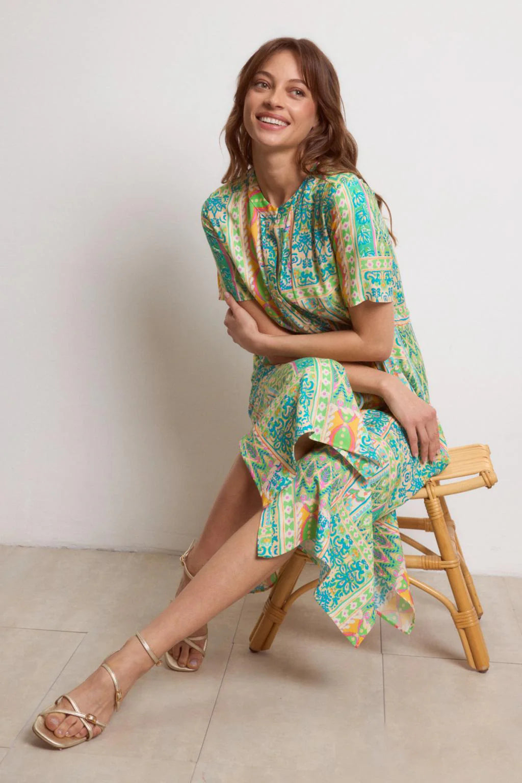 Tinta Style Santorini Dress in Turquoise