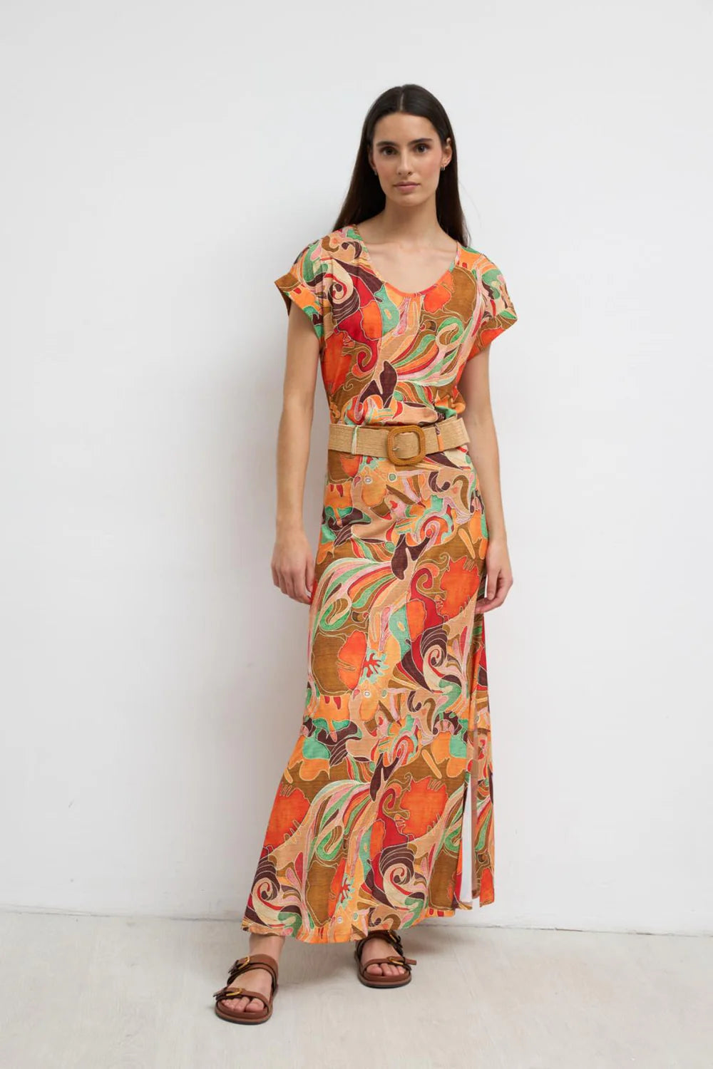 Tinta Style Anis Skirt in Orange