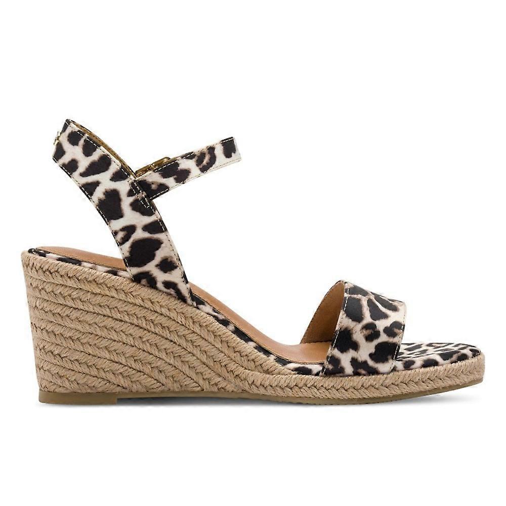 Tamaris Suede Leopard Print Wedge Heel