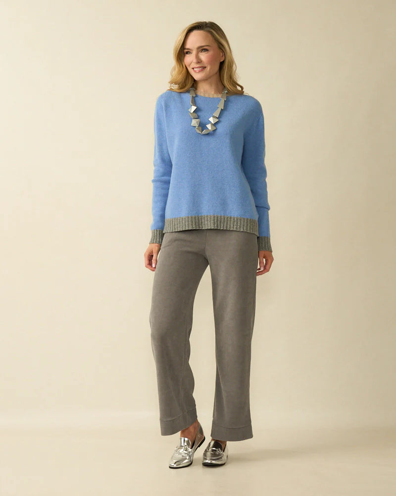 Deck By Decollage Wool Jumper in Blue