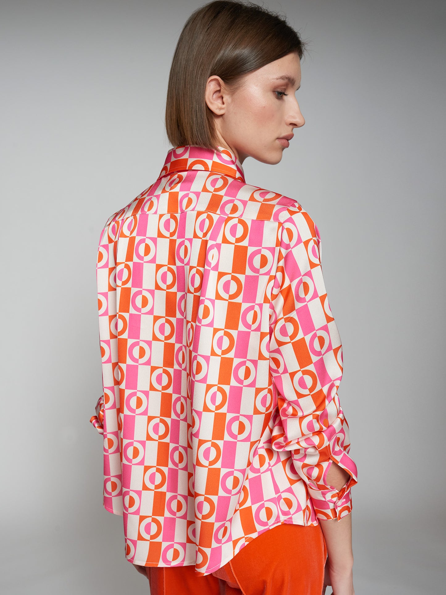 Long-sleeve Shirt in Geometric Multi