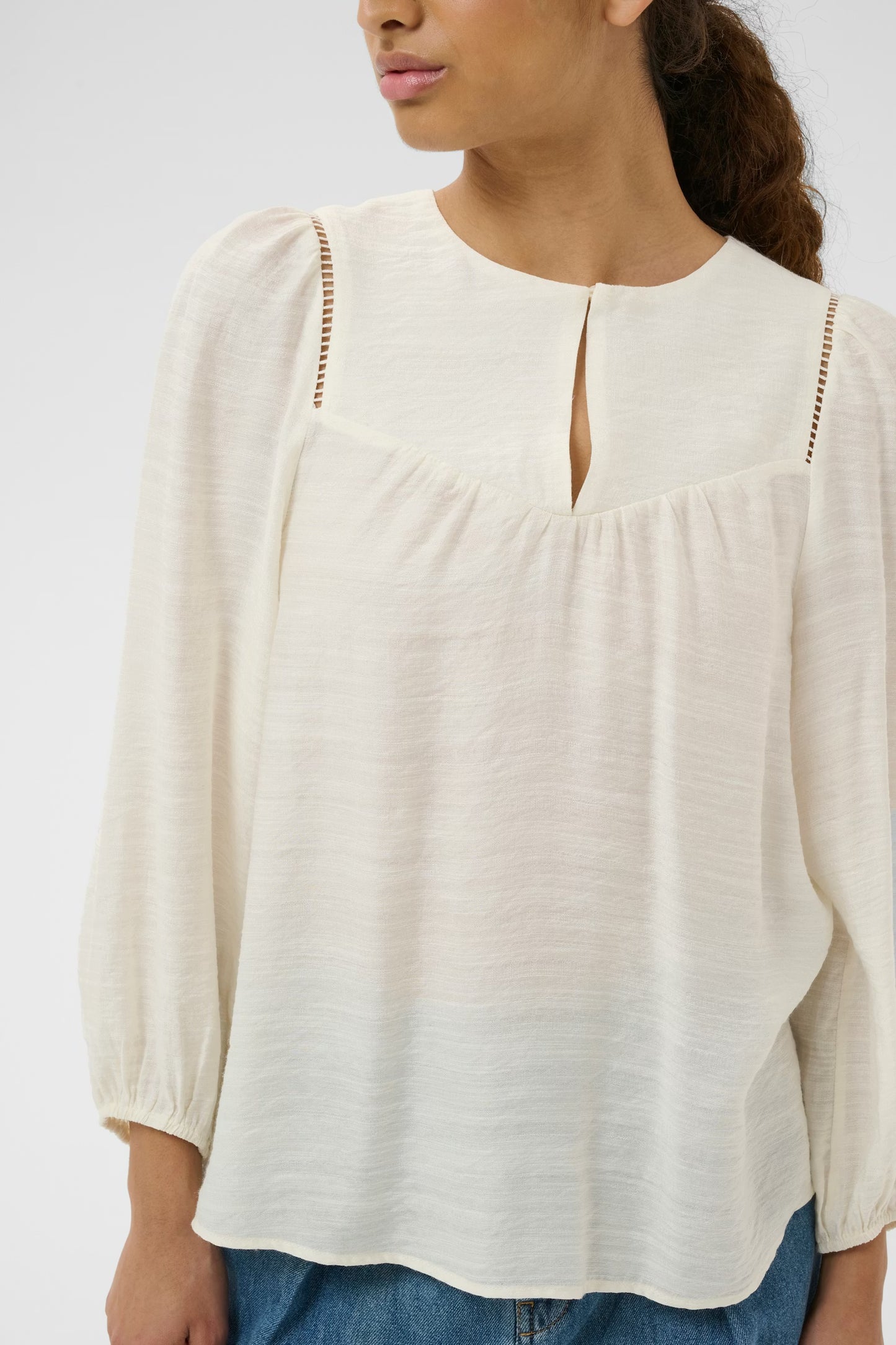 Inwear Linnis Blouse in Whisper White