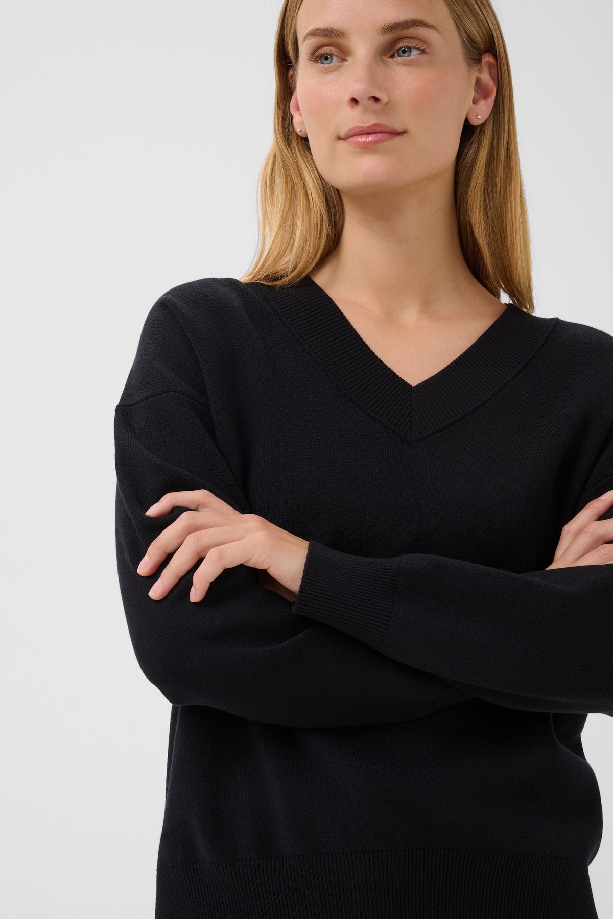 Part Two Chantally V-Neck Jumper in Black