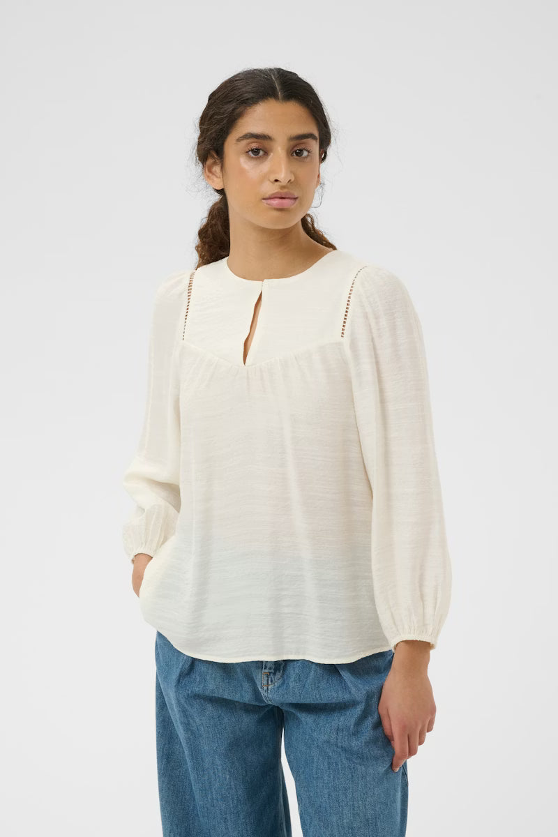 Inwear Linnis Blouse in Whisper White