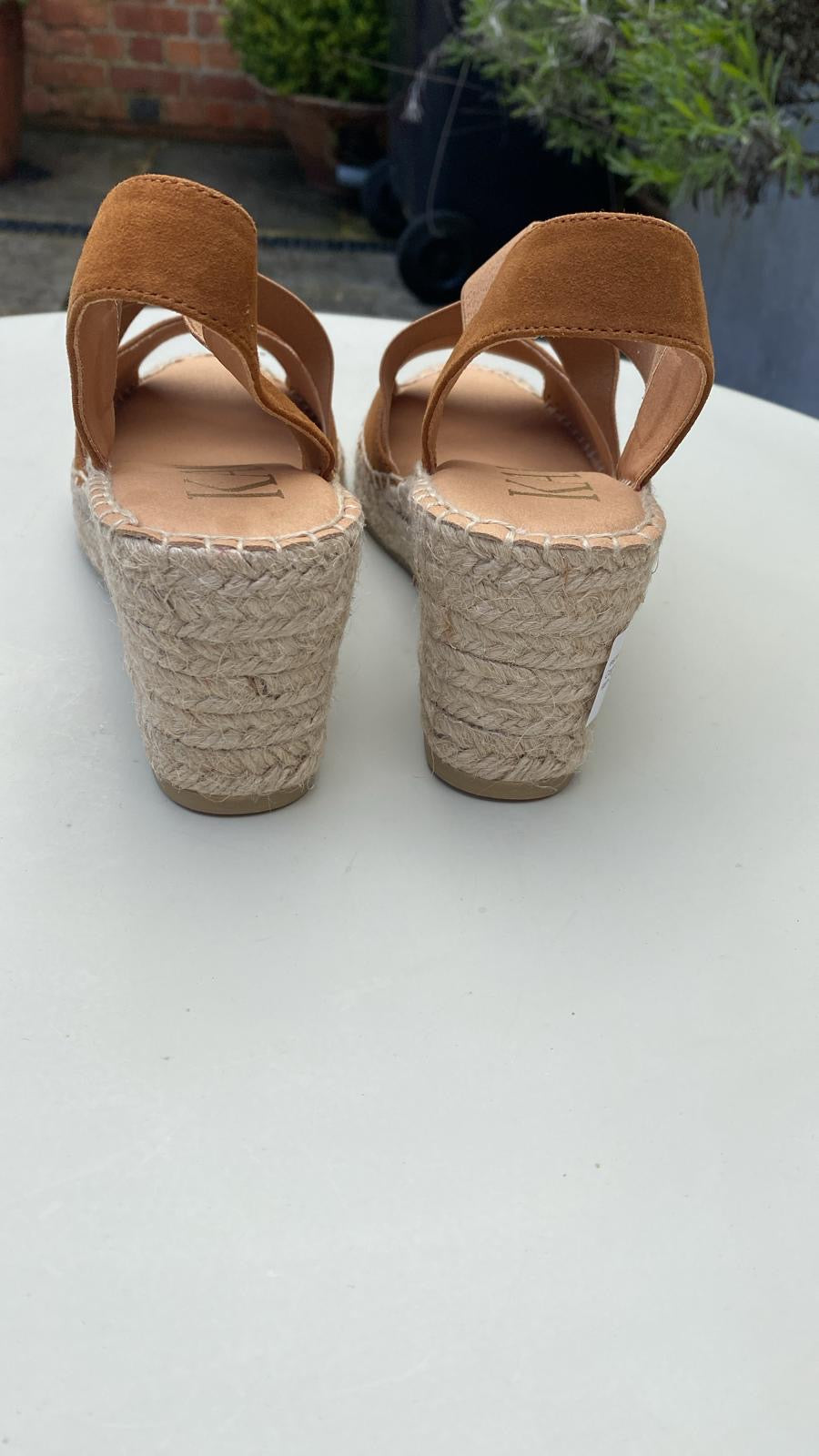 Cognac Wedged Espadrilles