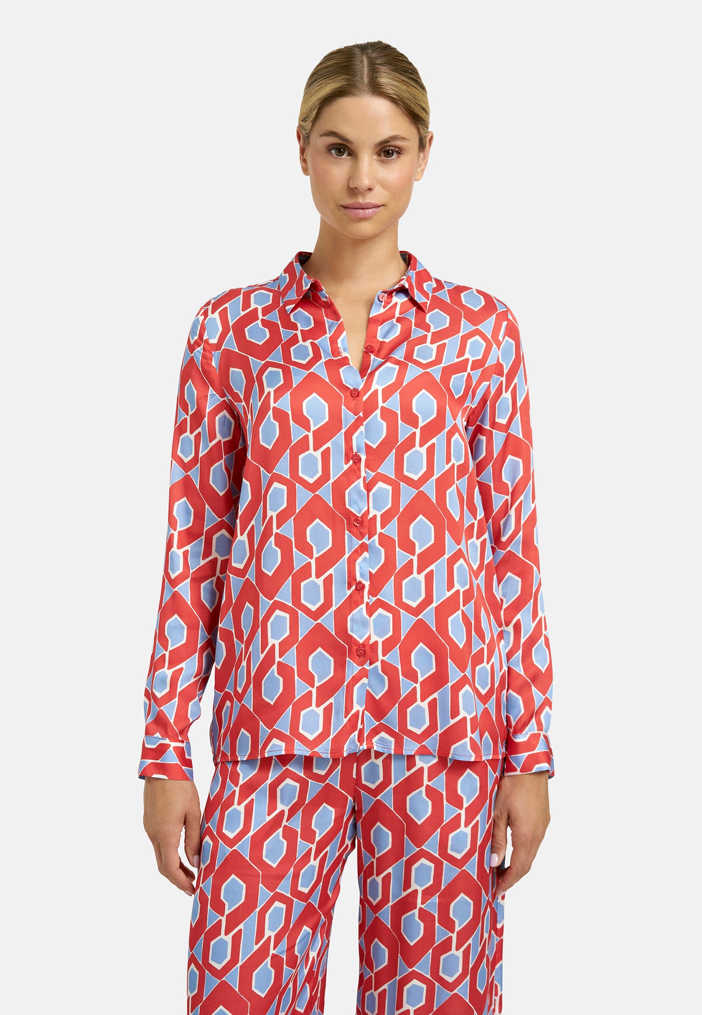 Milano Italy Shirt in Red Print