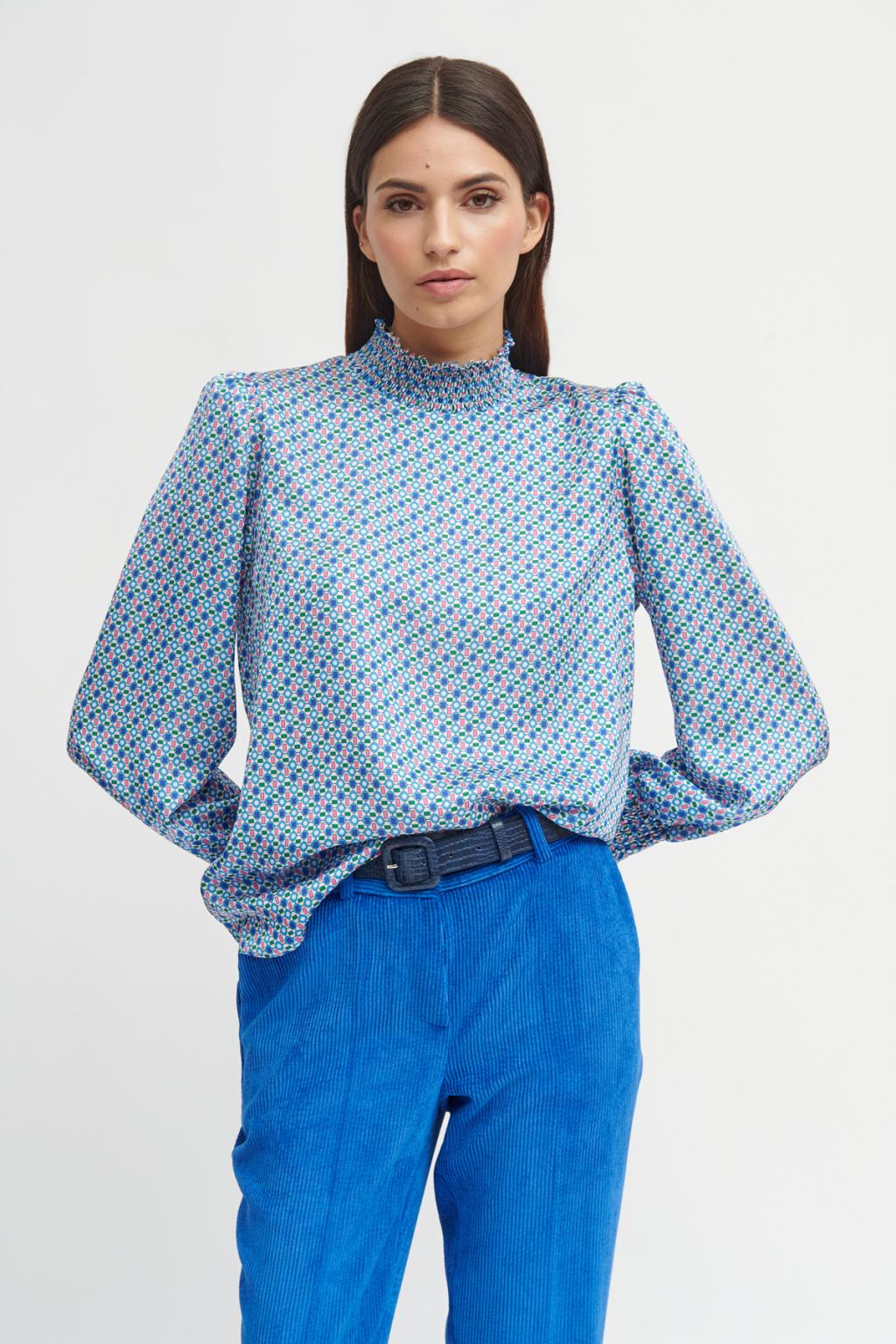 Diya Blouse in Blue